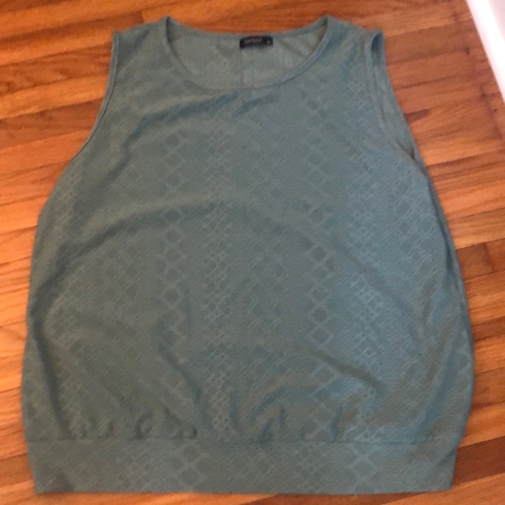 Sleeveless Green Top